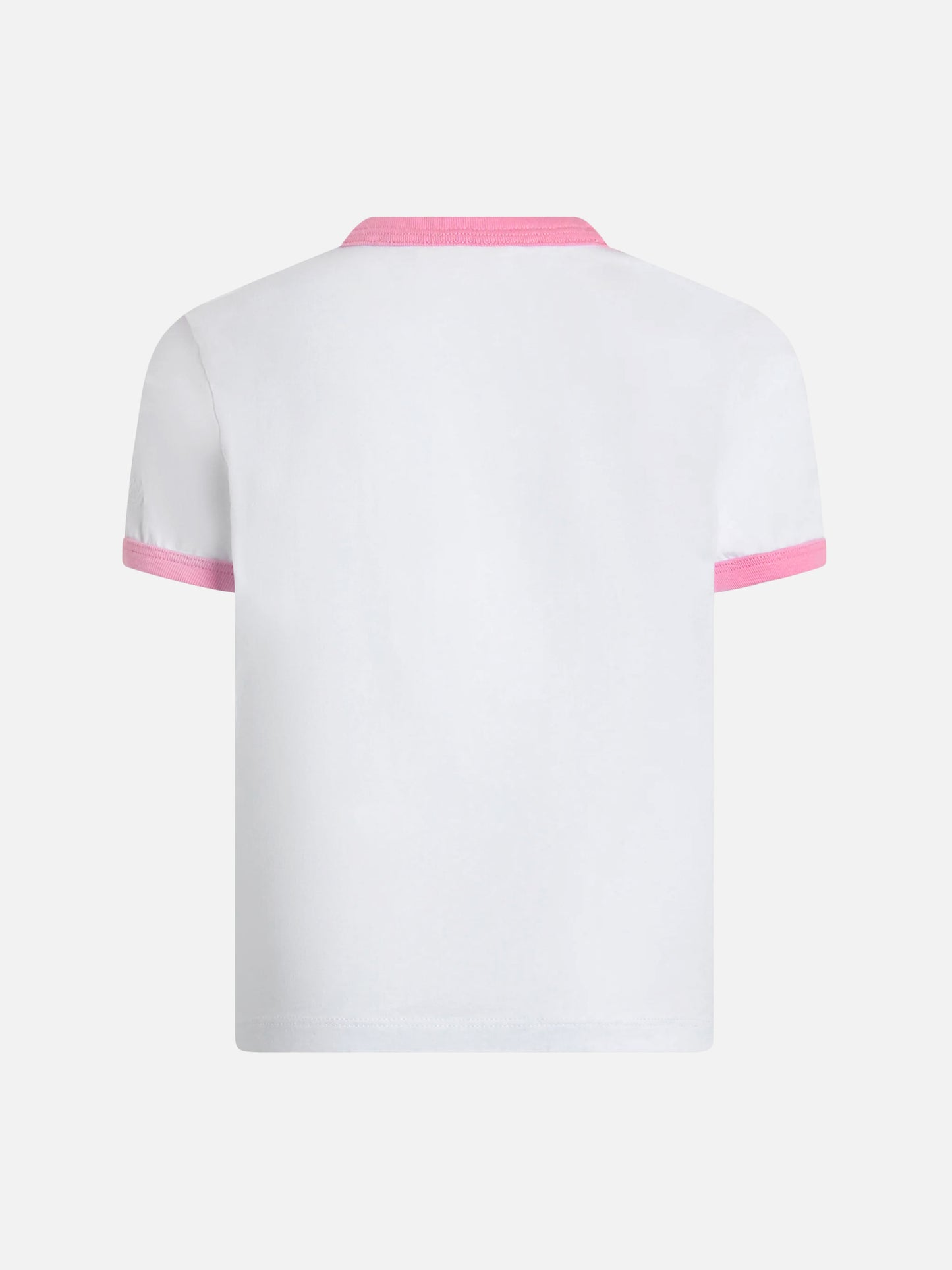 T-shirt girocollo da bambina in jersey di cotone Elly con stampa Barbie Saint Barth | EDIZIONE SPECIALE BARBIER