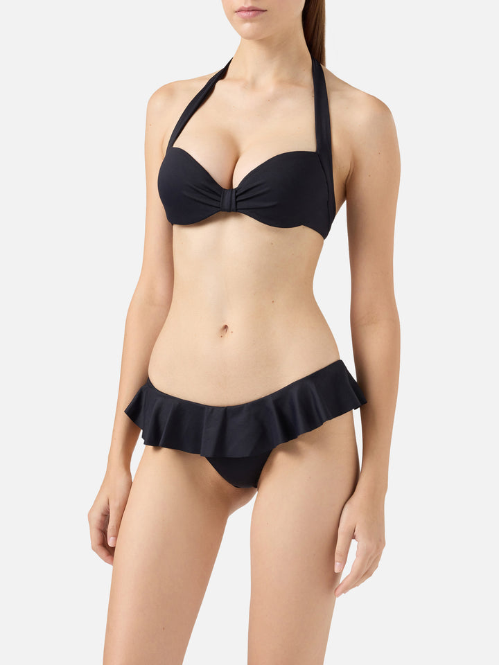 Bikini a bralette nero Emanuelle Orion