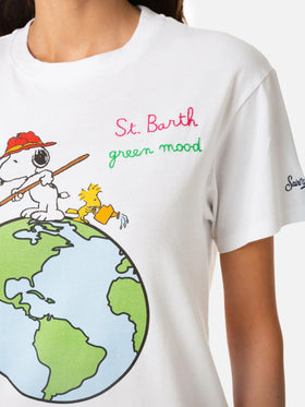 T-shirt da donna in cotone con stampa Snoopy | SNOOPY - EDIZIONE SPECIALE PEANUTS™