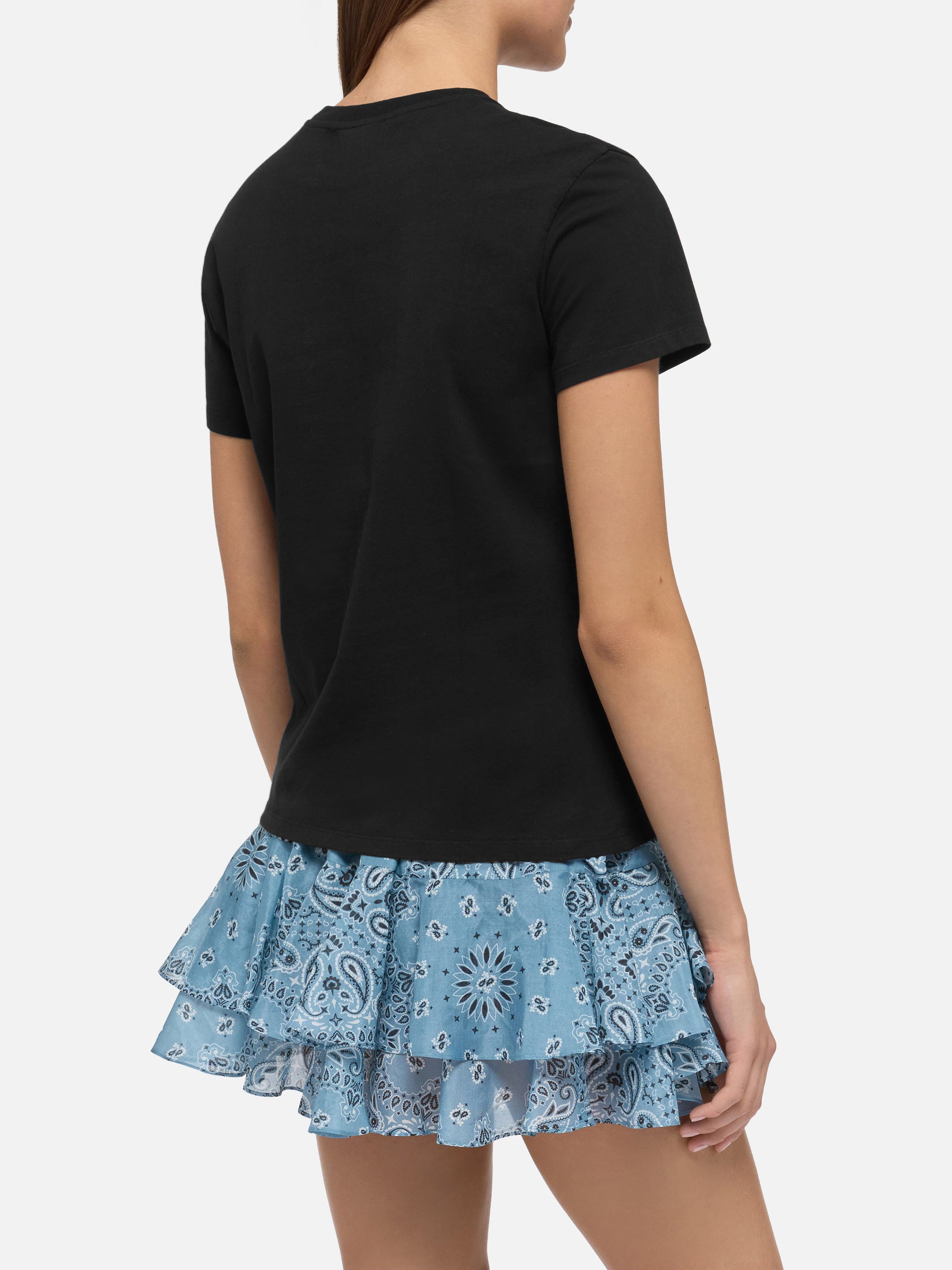 Emilie cotton t-shirt with Brillo senza bere embroidery | INSULTI LUMINOSI SPECIAL EDITION - MC2 Saint Barth
