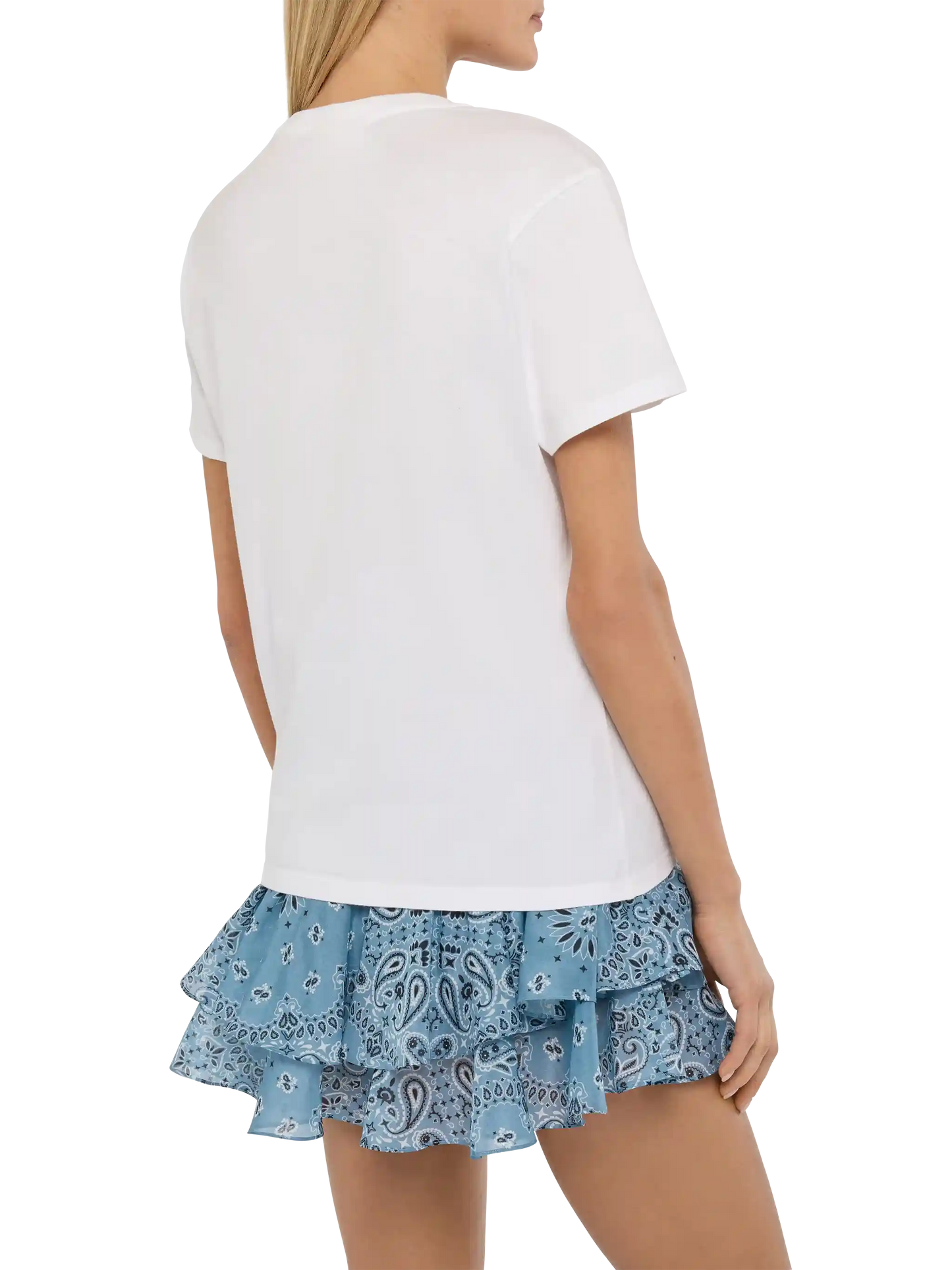 Baumwoll-T-Shirt Emilie mit Stickerei „Mariti + Mojiti“