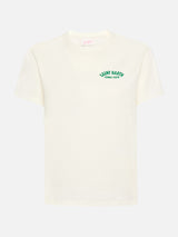 Emilie t-shirt in cotone con stampa Saint Barth tennis crew