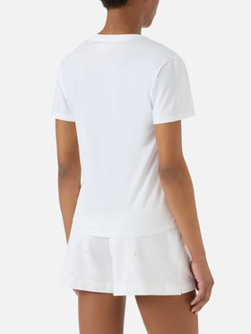 White Emilie T-shirt with Spesso ho sempre ragione embroidery