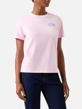 Camiseta Emilie en rosa con bordado Spesso ho sempre ragione 