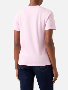 Camiseta Emilie en rosa con bordado Spesso ho sempre ragione 