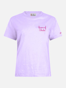 Winter cotton t-shirt Emilie with Queen of Chalet embroidery