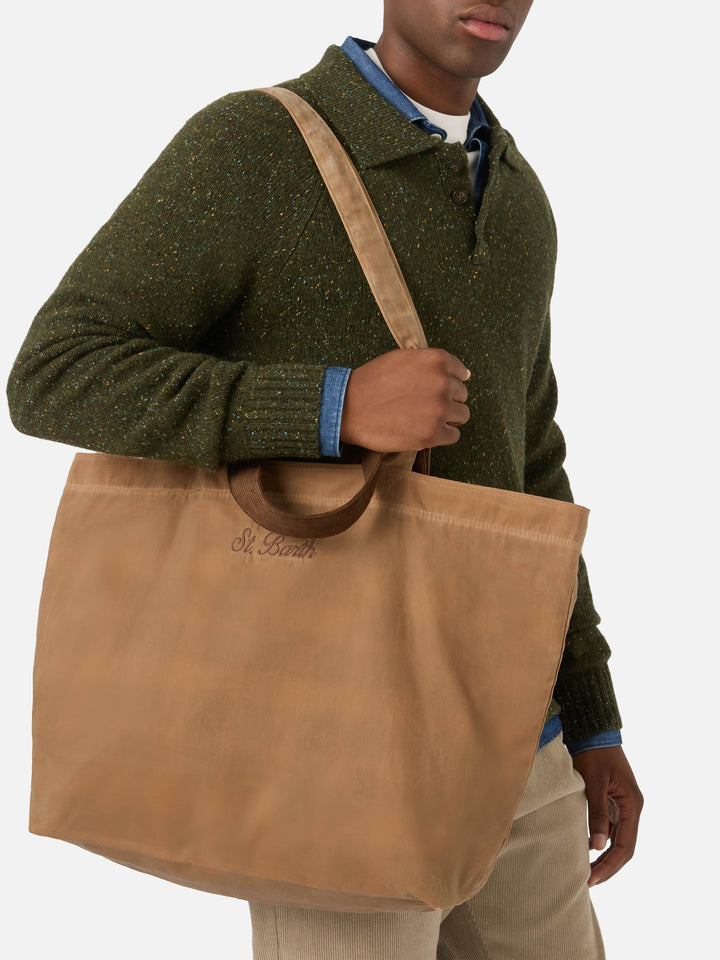 Sac Nut Essential en tote ciré avec logo brodé 