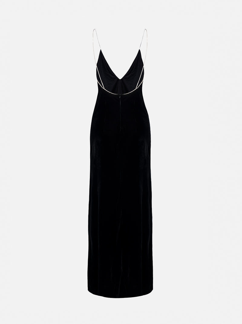 Schwarzes Unterkleid aus Samt für Damen von Eydis