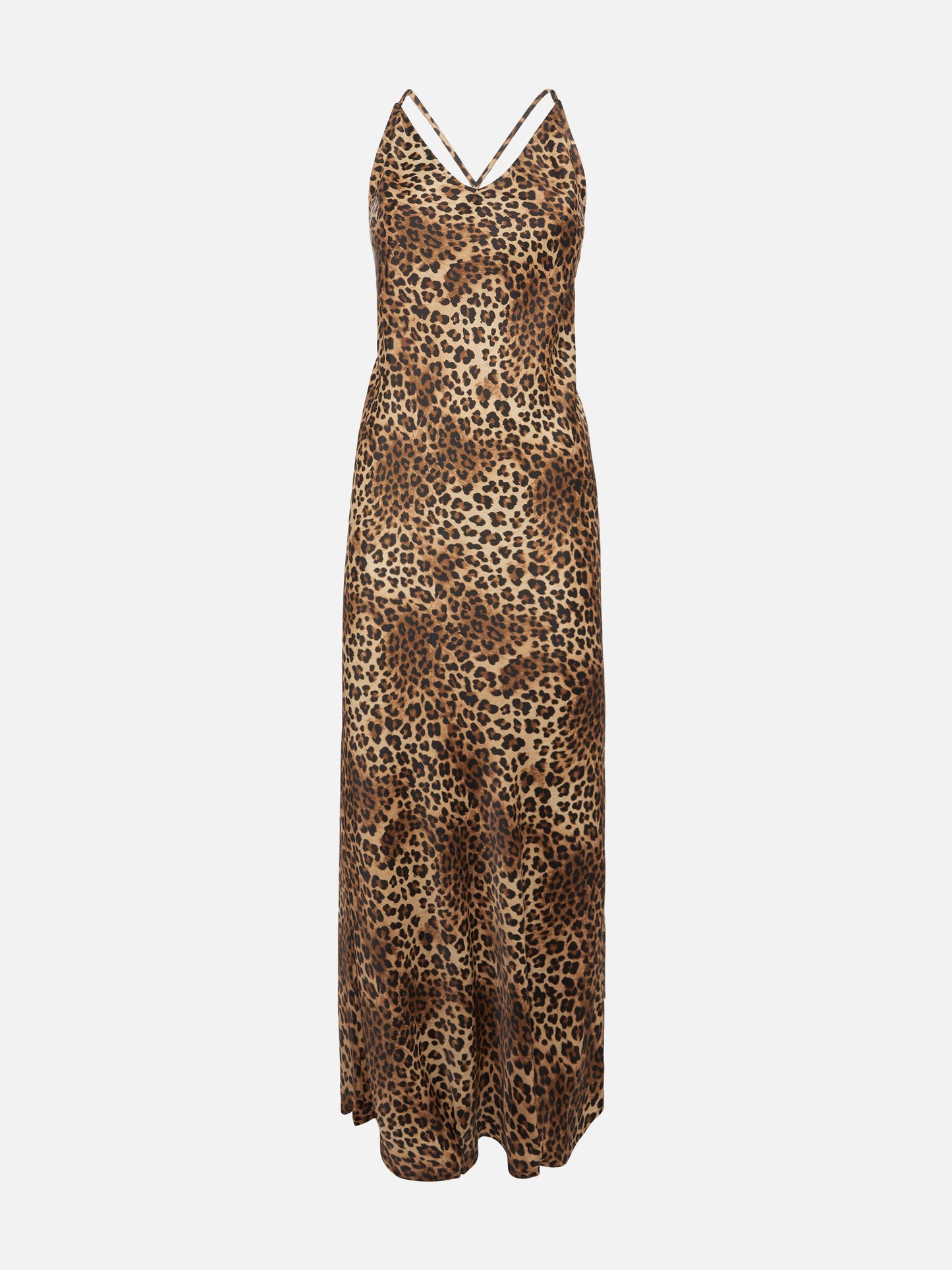 Abito sottoveste Eydis in raso con stampa animalier