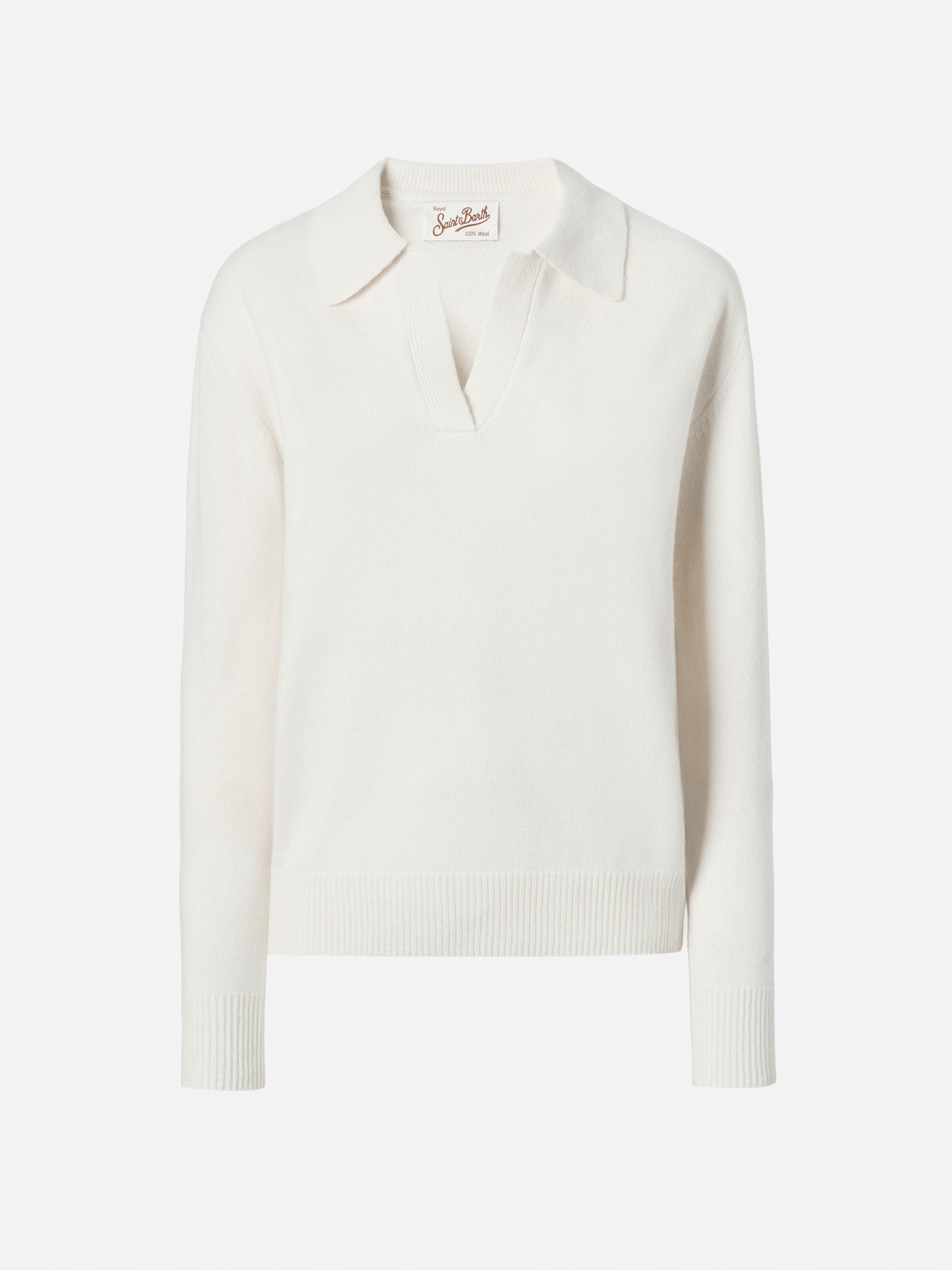 Off-white Eze polo in 100% WOOL