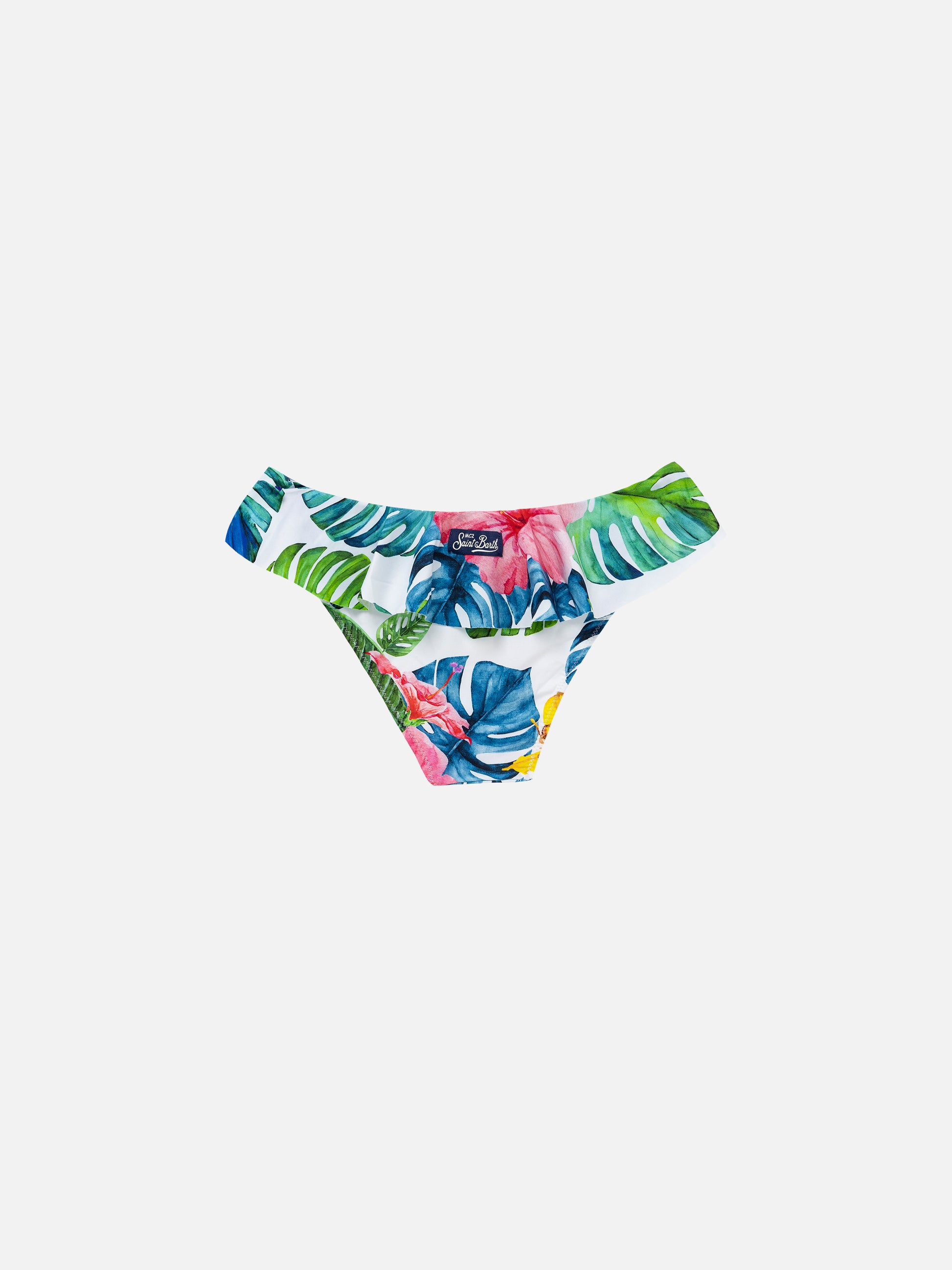 Swim briefs Fanny with tropical print - MC2 Saint Barth
