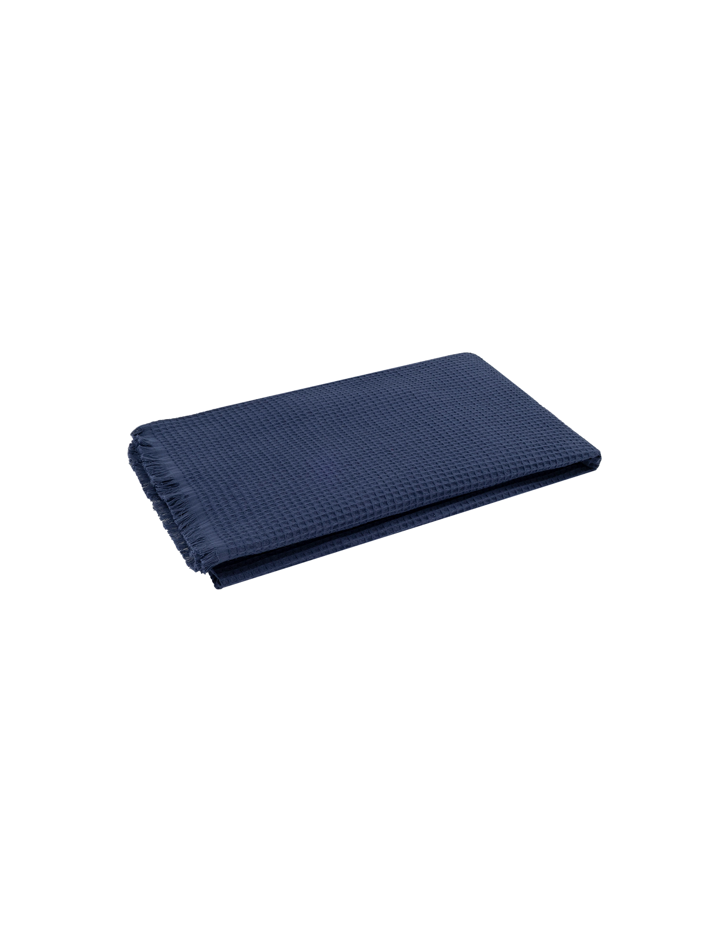 Telo mare FoutaSac in cotone a nido d'ape blu navy