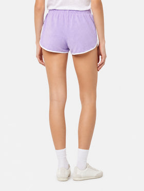 Short de plage Terry Francine à enfiler avec passepoil 