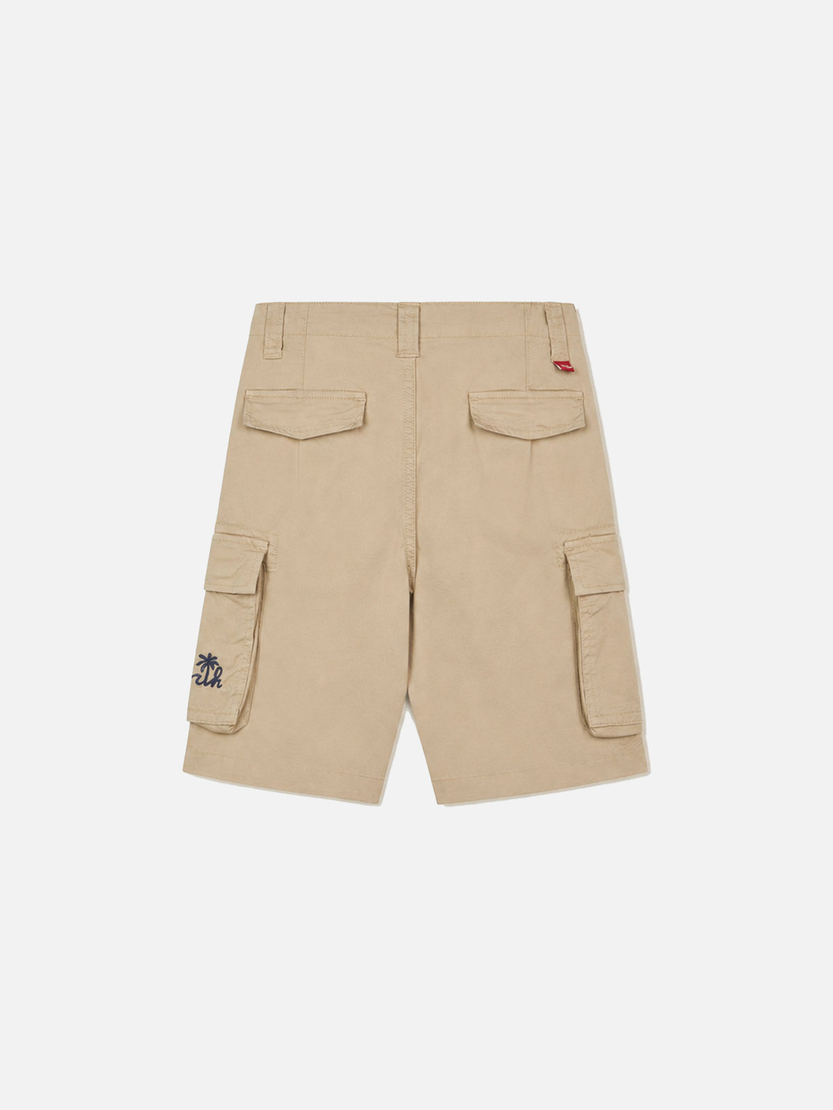 Beige Cargo-Shorts aus Baumwolle für Jungen 