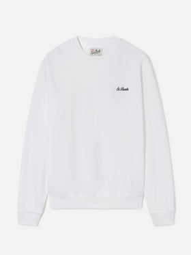 Fourseason Rundhals-Sweatshirt aus weißer Baumwolle 