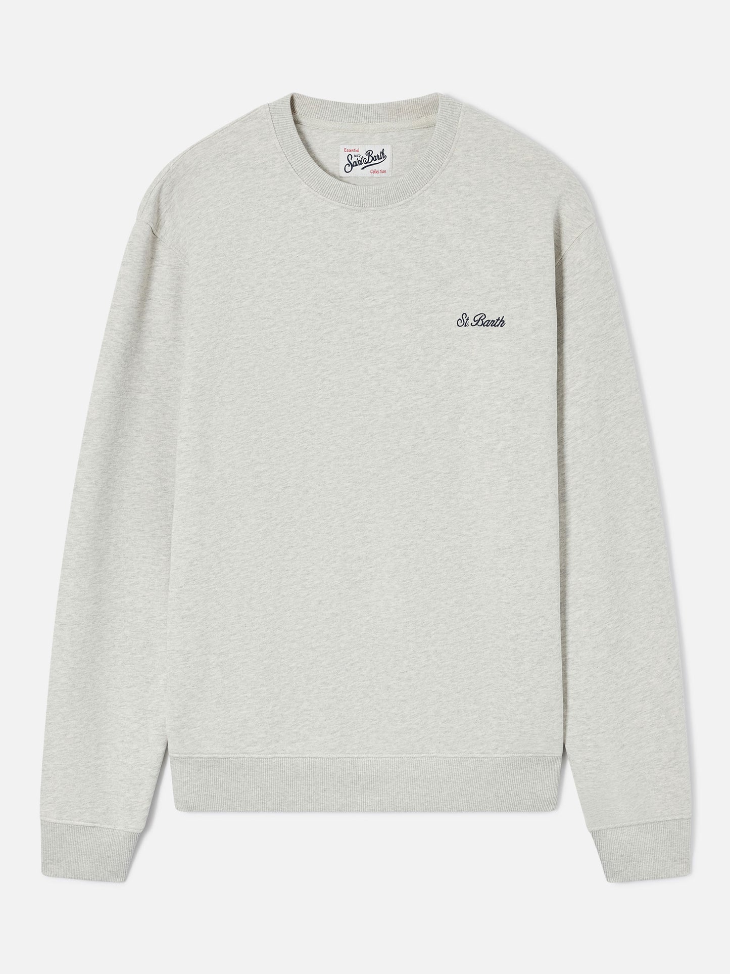 Fourseason crewneck sweatshirt in grey cotton
