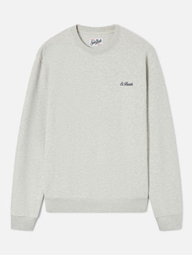 Fourseason crewneck sweatshirt in grey cotton