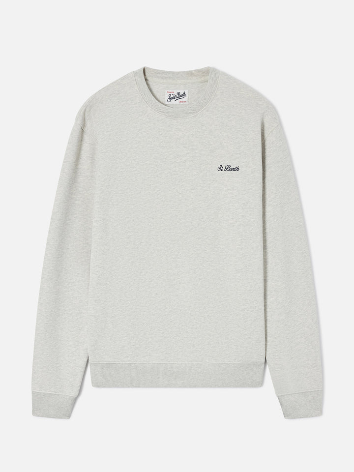 Fourseason crewneck sweatshirt in grey cotton