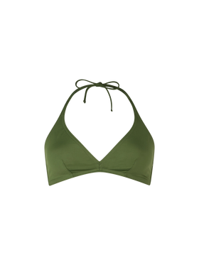Woman triangle bralette military top Gaia