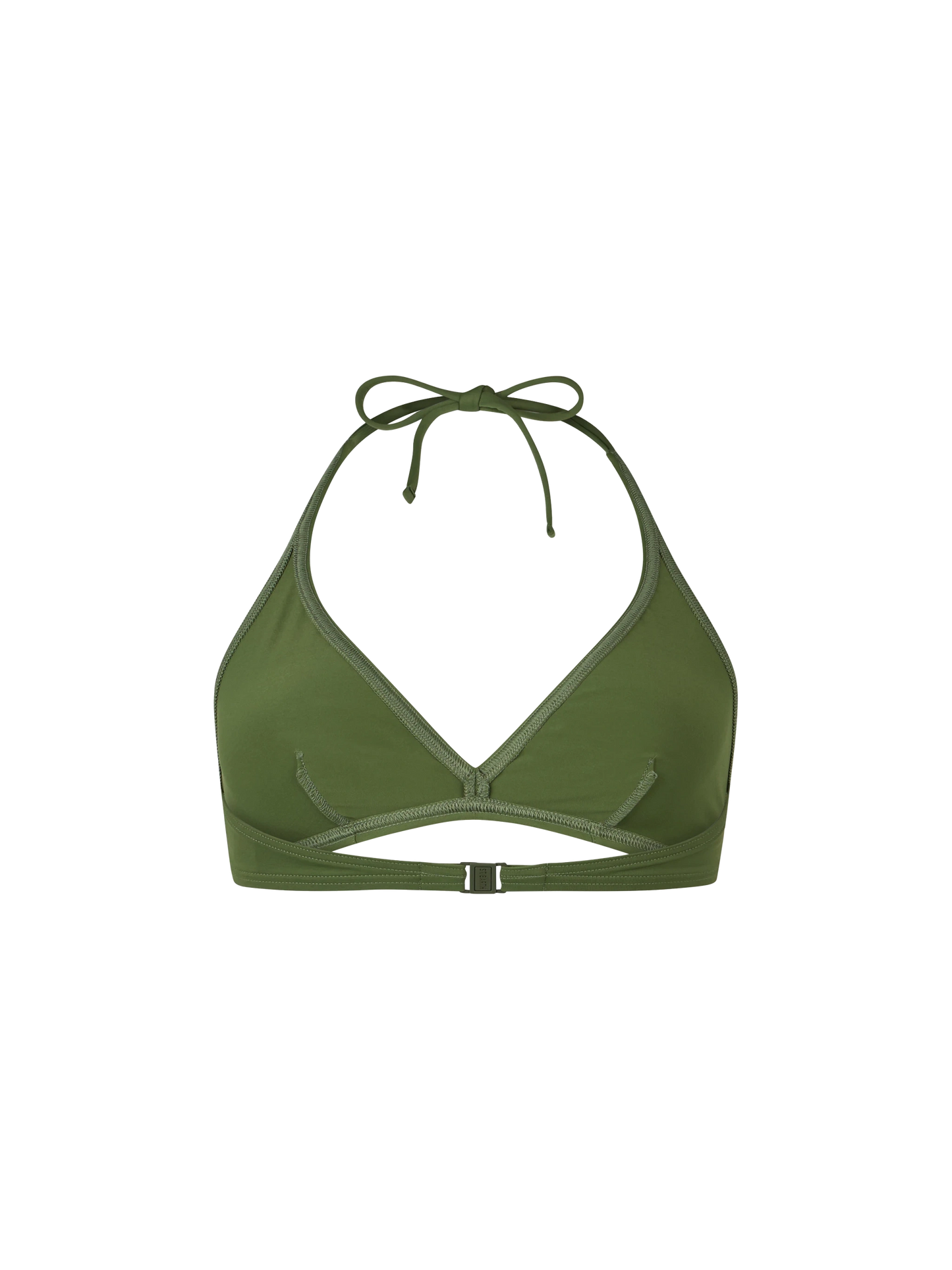 Woman triangle bralette military top Gaia