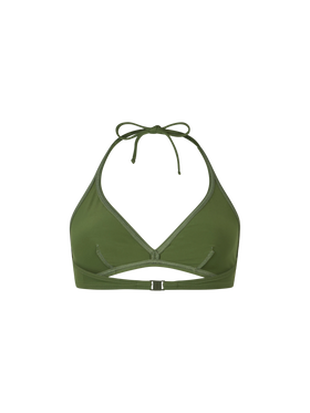 Woman triangle bralette military top Gaia