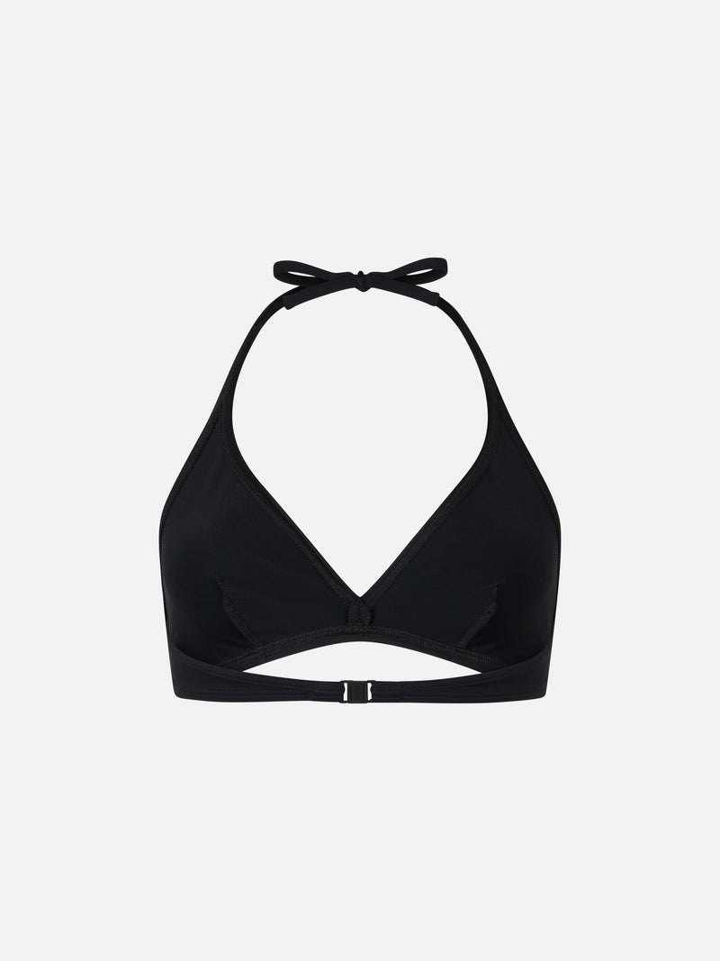 Top mare a bralette nero Gaia