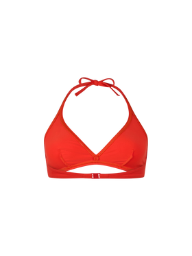 Top bralette triangolo arancione donna Gaia