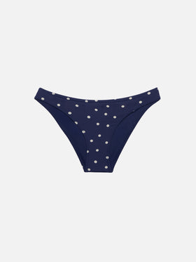 Slip mare a vita alta Maia con stampa a pois