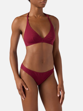 Bikini Gala en burdeos liso 
