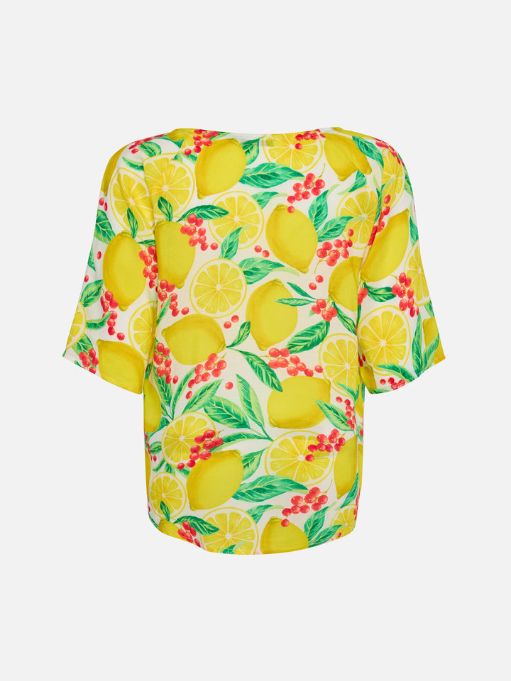 Ginza caftan with lemon print - MC2 Saint Barth