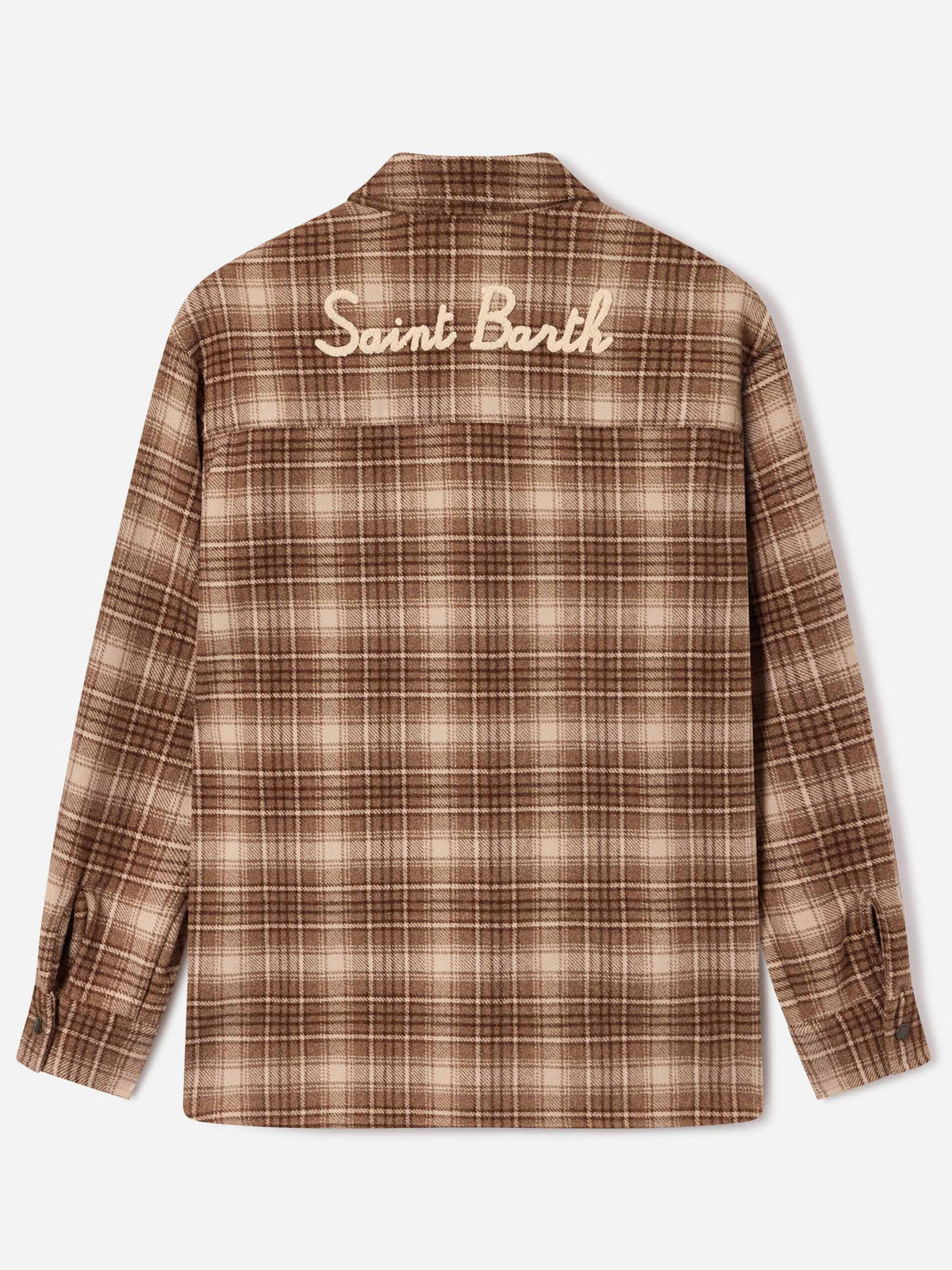 Cambry Flanell-Overshirt mit Tartanmuster und Logostickerei 
