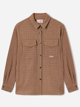 Surchemise en flanelle de laine mélangée Cambry avec broderie Mickey Mouse | Special edition 