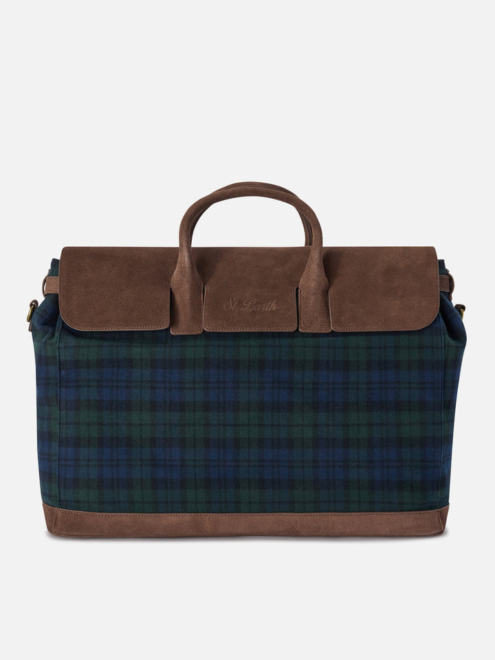 Gentleman travel bag with tartan print