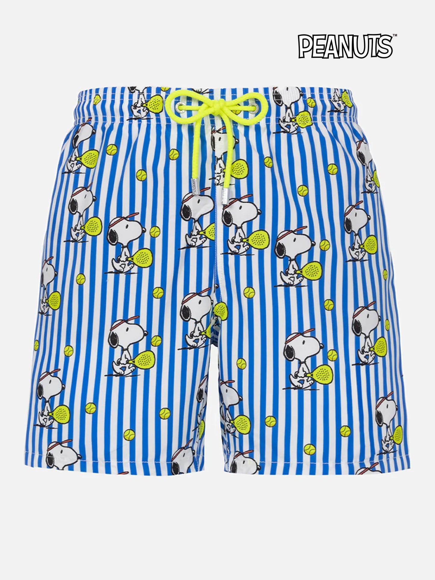 Man mid-length Gustavia swim-shorts with Snoopy print | SNOOPY PEANUTS™ SPECIAL EDITION