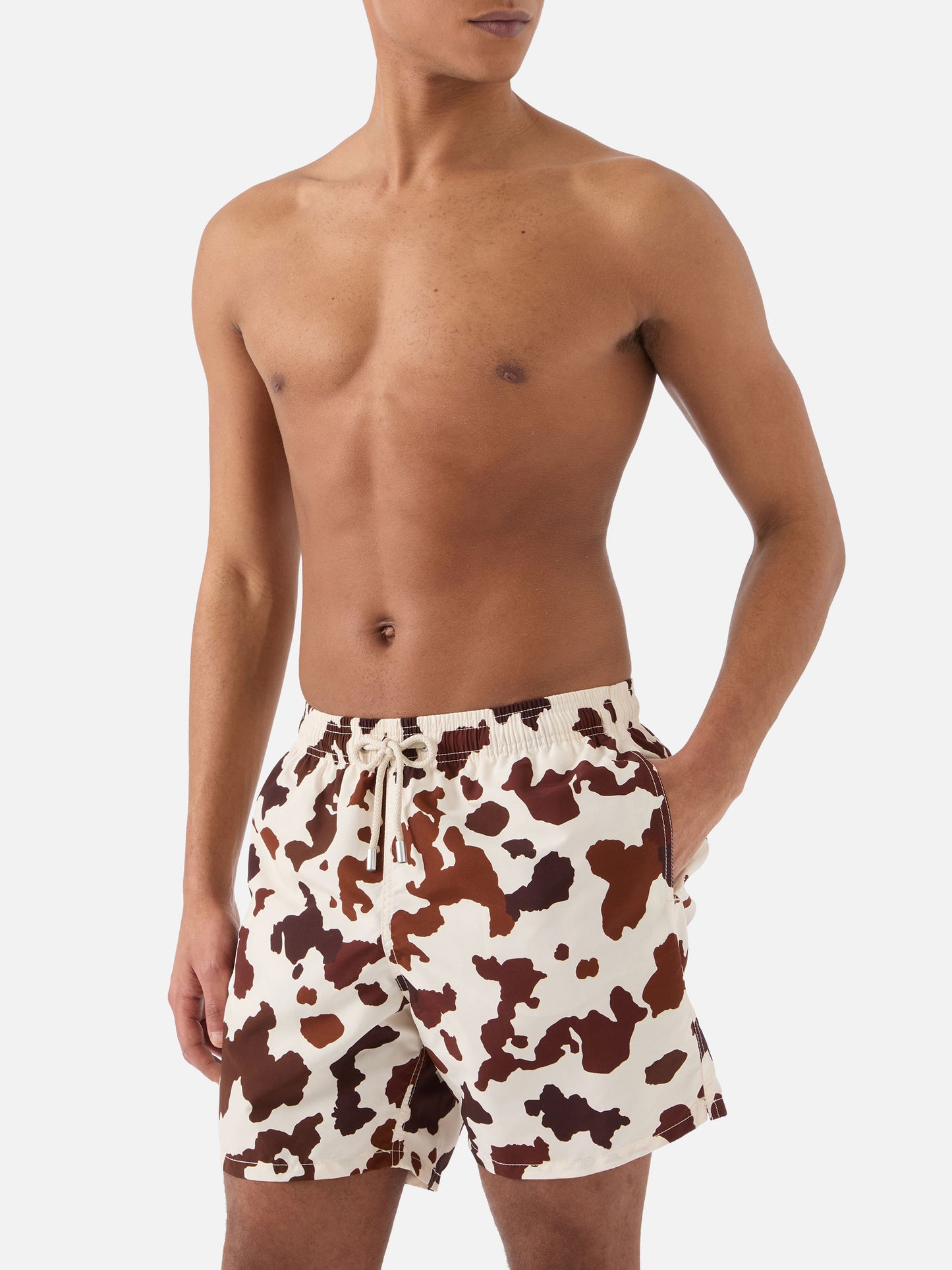 Costume mare Gustavia con stampa muccata