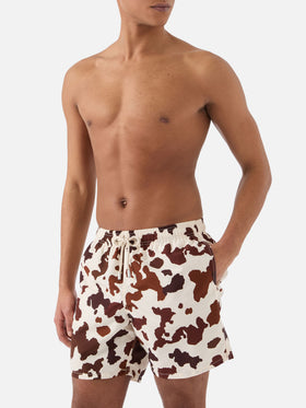 Costume mare Gustavia con stampa muccata