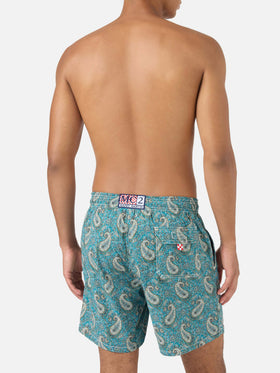 Gustavia swim shorts with cashmere print | Made with Liberty Fabric