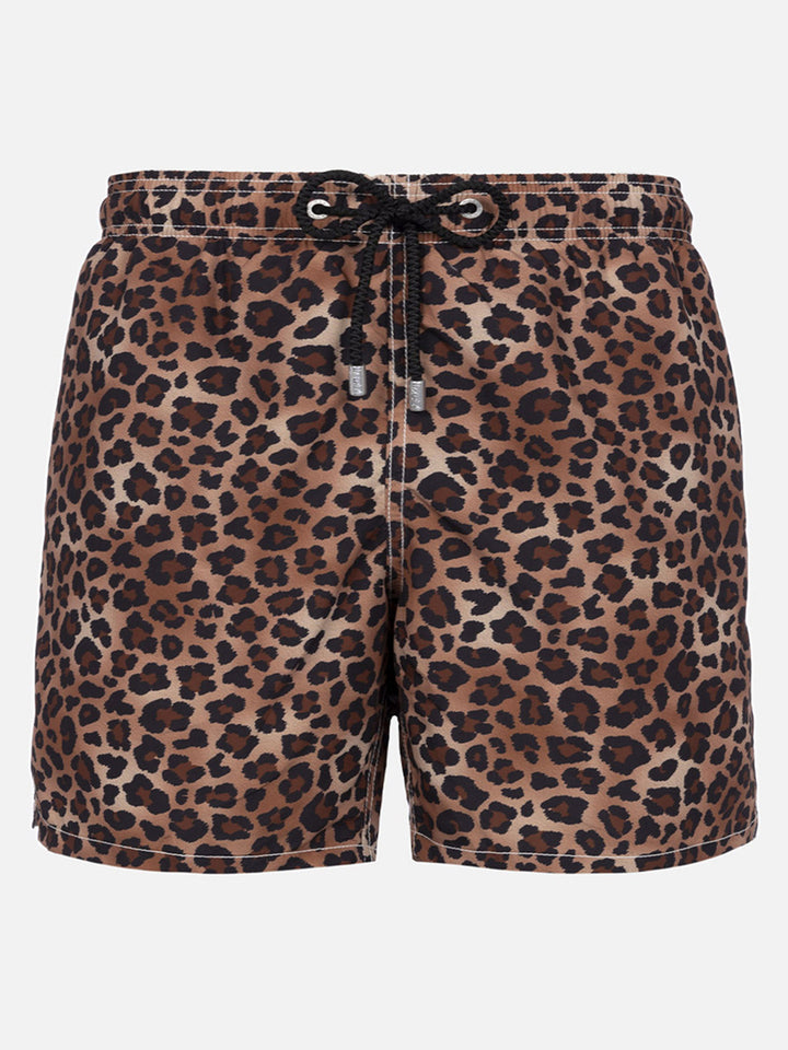 Costume mare lunghezza media Gustavia da uomo con stampa animalier