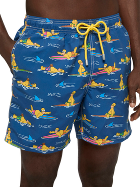 Mid-length Gustavia swim-shorts with Homer Simpson print |SIMPSON SPECIAL EDITION