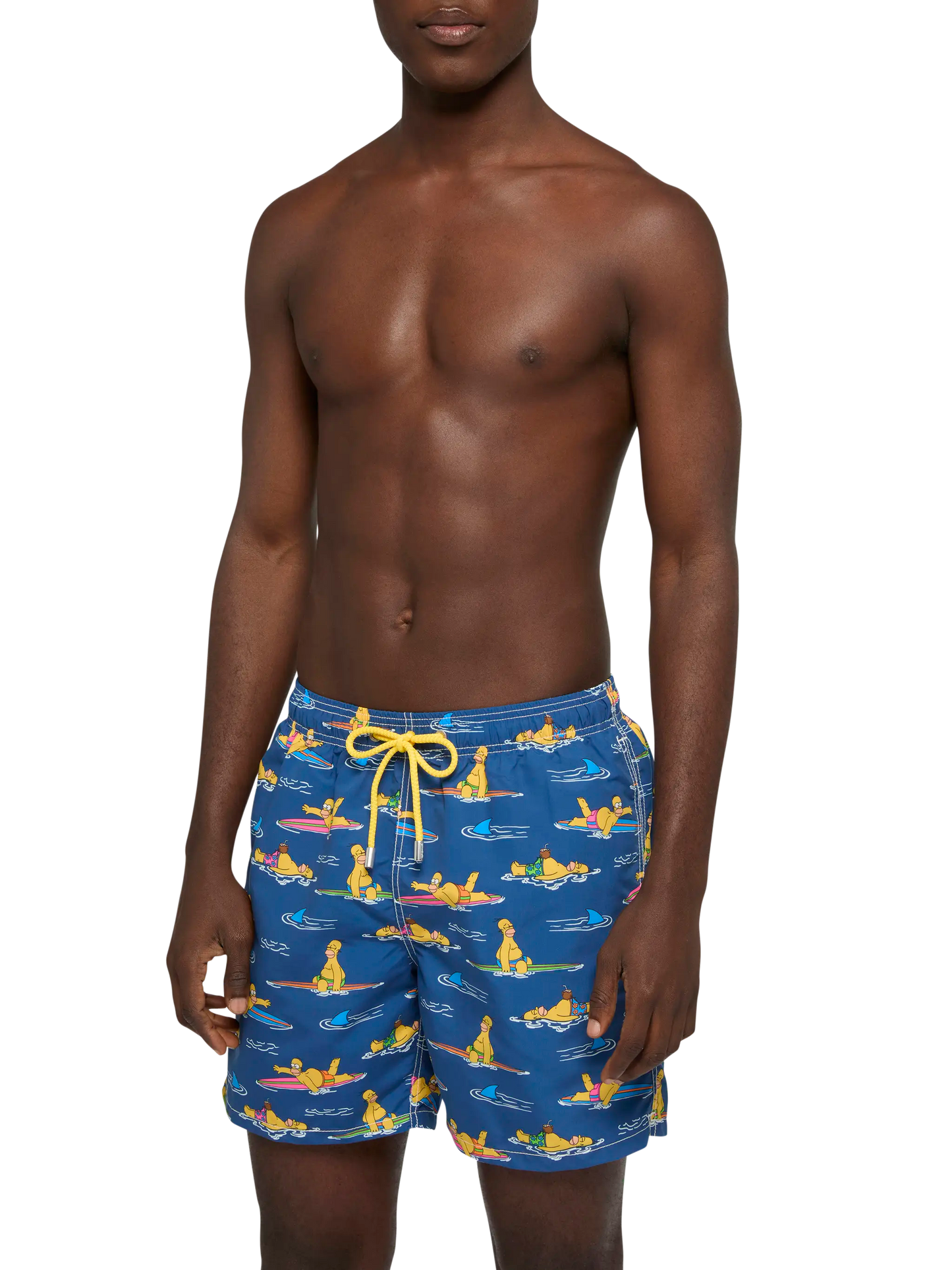 Mid-length Gustavia swim-shorts with Homer Simpson print |SIMPSON SPECIAL EDITION