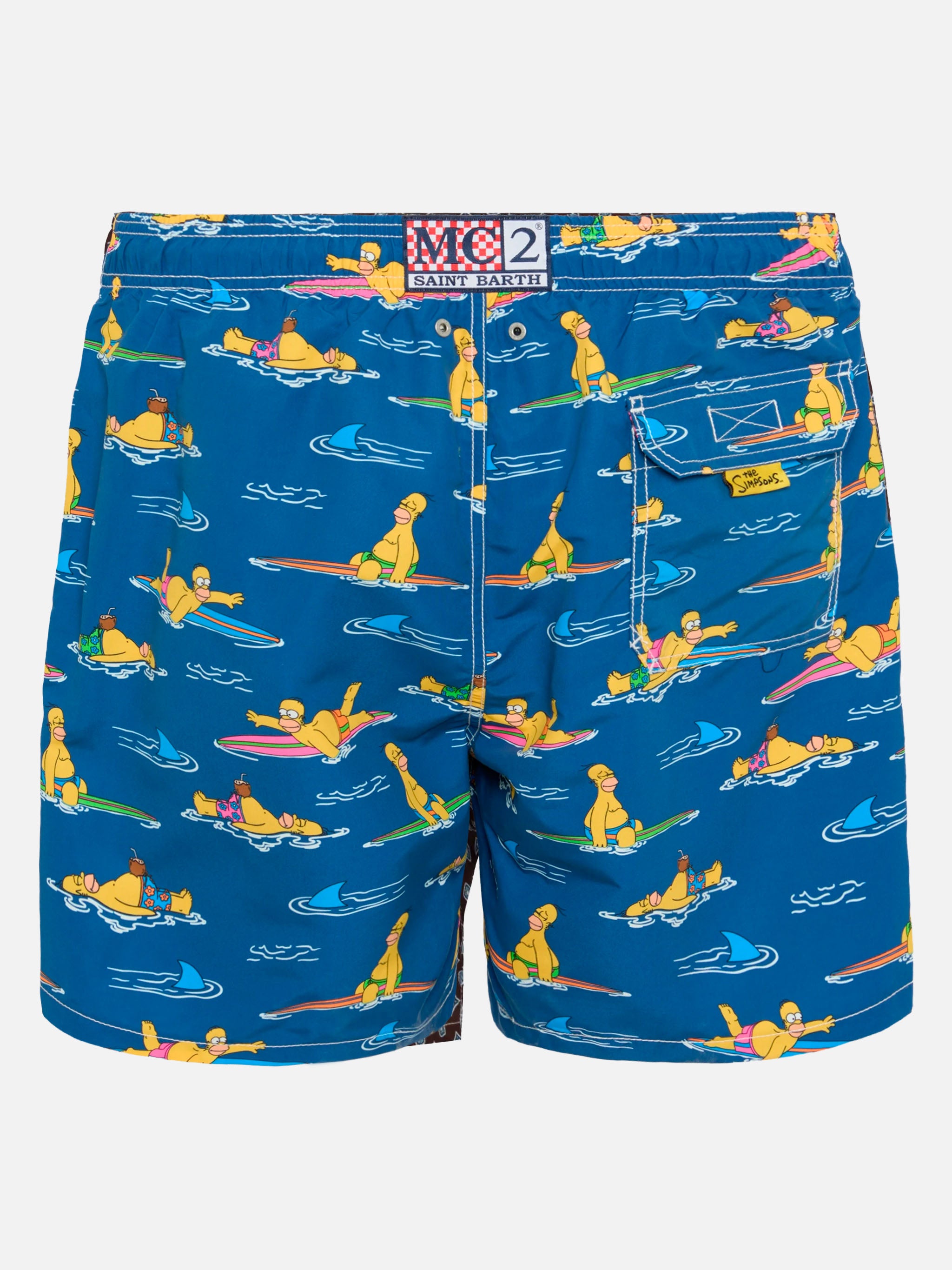 Mid-length Gustavia swim-shorts with Homer Simpson print |SIMPSON