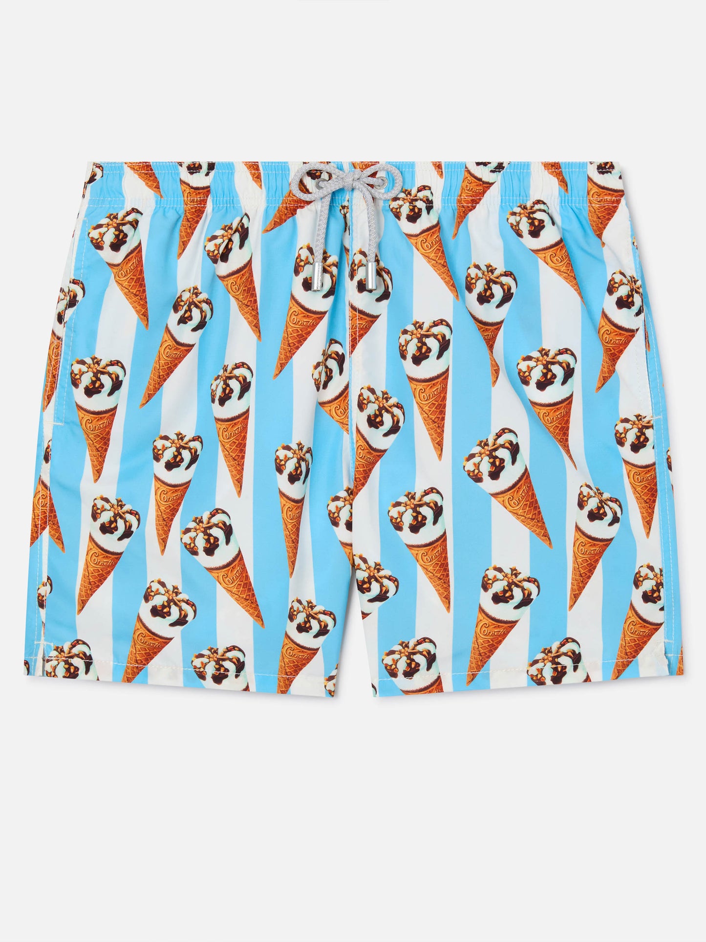 Klassische Herren-Badeshorts mit Cornetto-Print | ALGIDA® SONDEREDITION