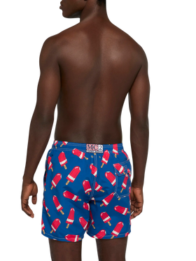 Costume mare lunghezza media Gustavia con stampa Fior di Fragola | ALGIDA SPECIAL EDITION