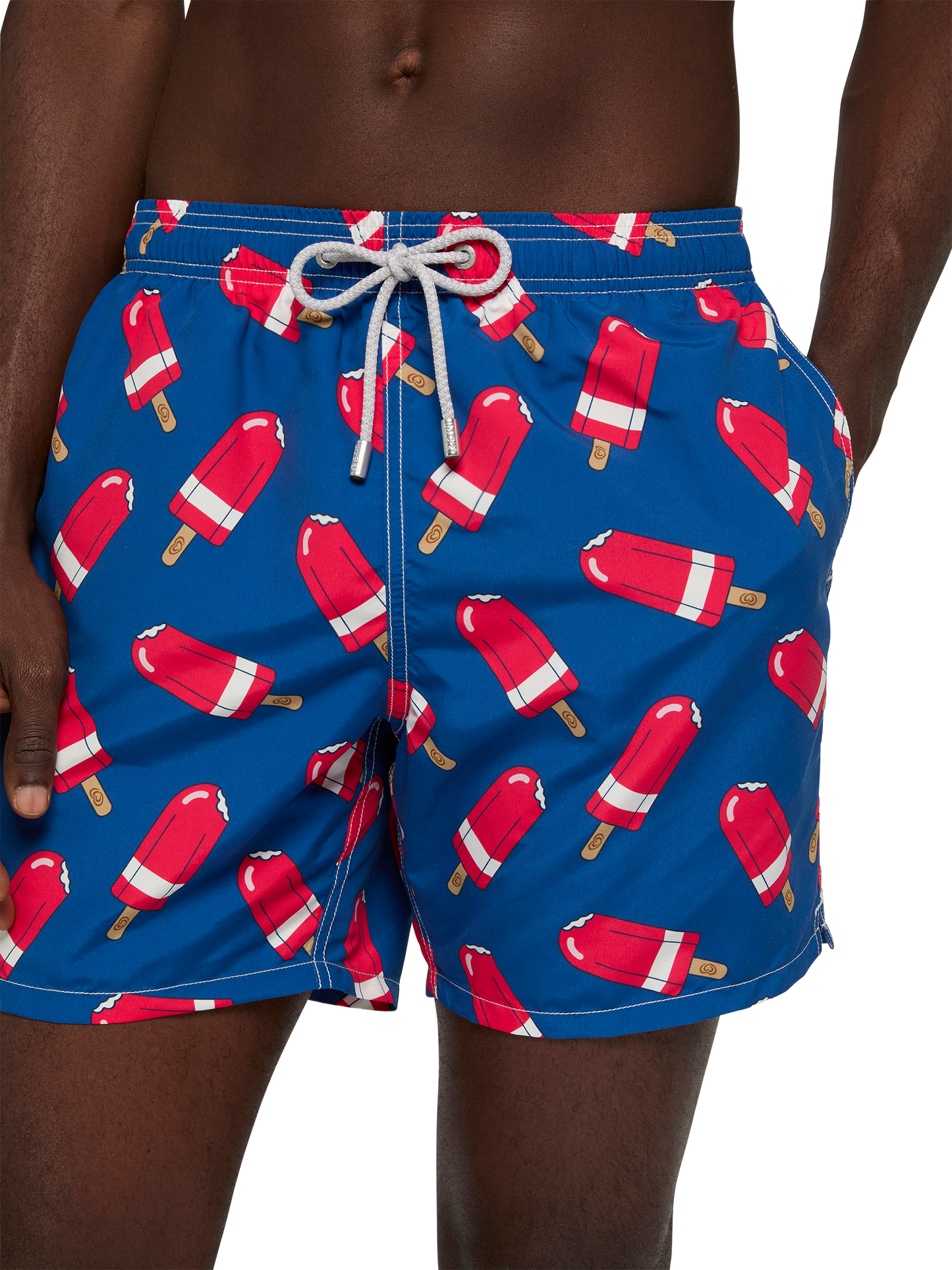 Costume mare lunghezza media Gustavia con stampa Fior di Fragola | ALGIDA SPECIAL EDITION