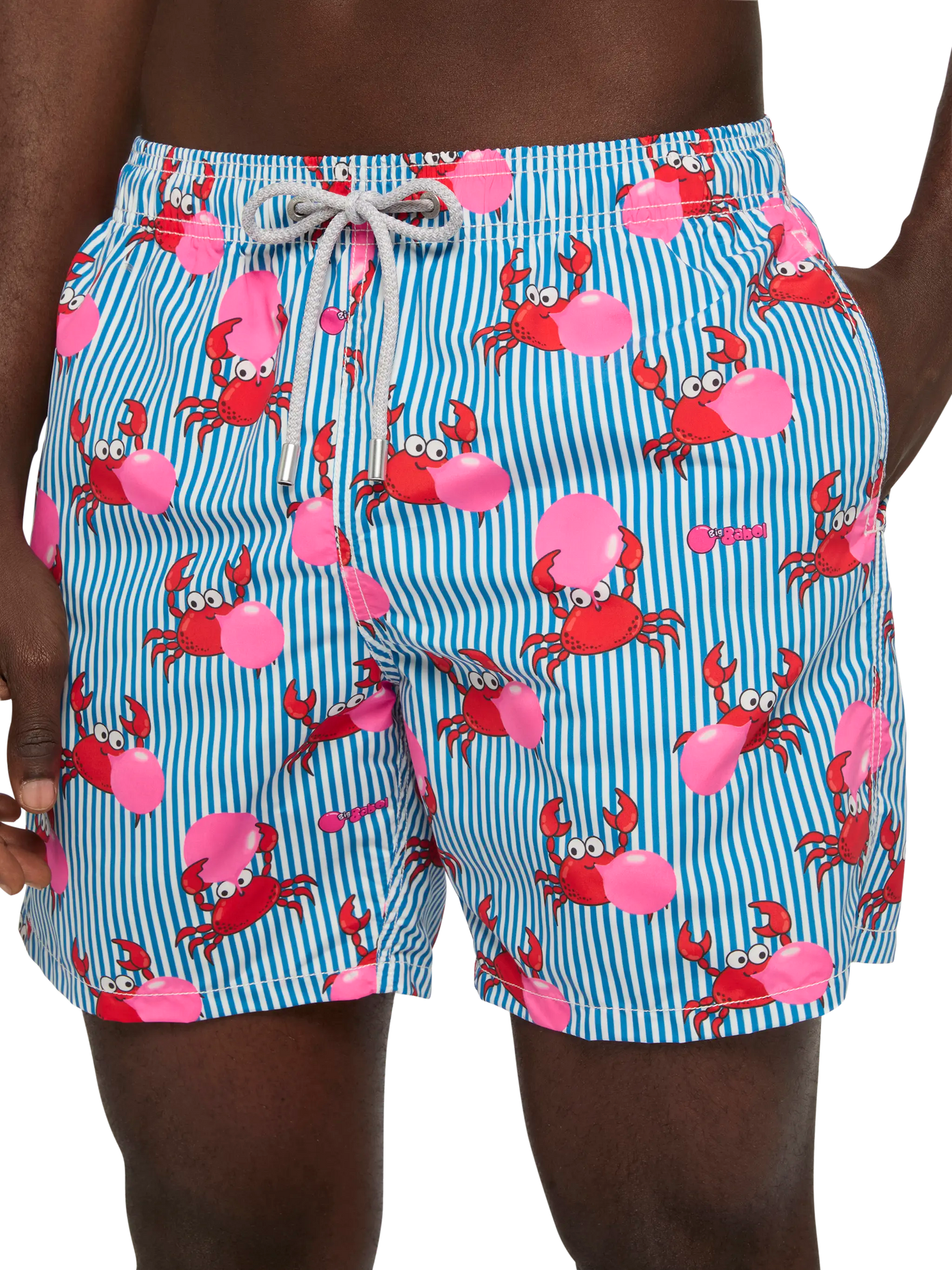 Costume mare lunghezza media Gustavia con stampa granchio Big Babol | BIG BABOL SPECIAL EDITION