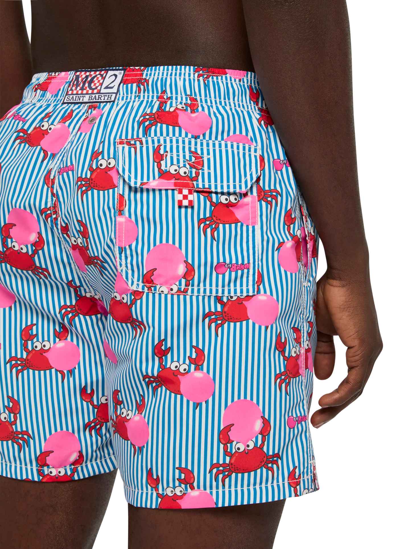 Costume mare lunghezza media Gustavia con stampa granchio Big Babol | BIG BABOL SPECIAL EDITION