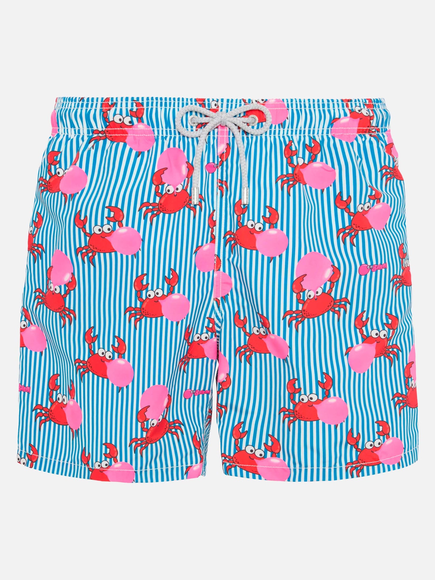 Mid-length Gustavia swim-shorts with Big Babol crab print | BIG BABOL SPECIAL EDITION