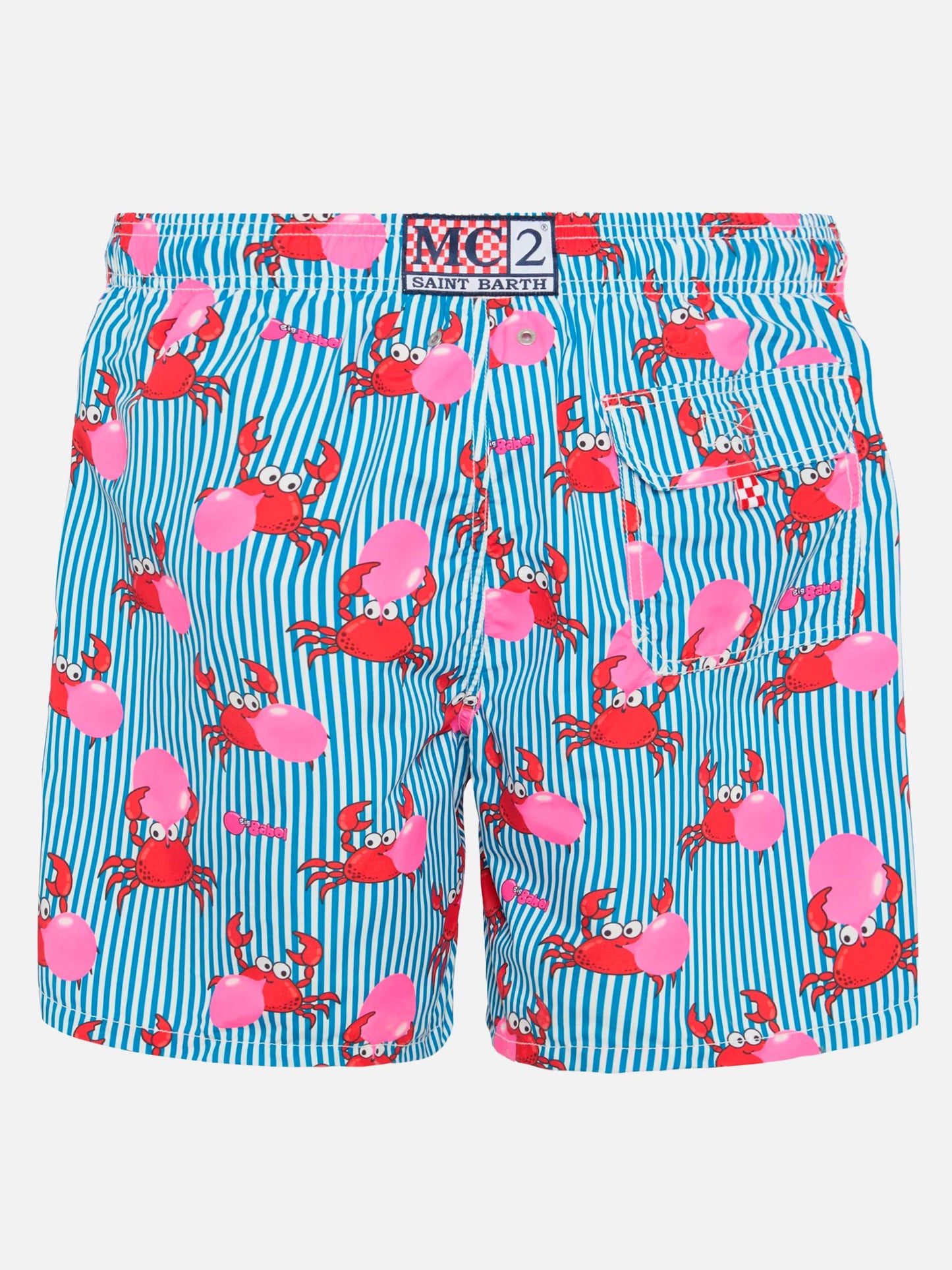 Mid-length Gustavia swim-shorts with Big Babol crab print | BIG BABOL SPECIAL EDITION