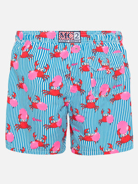 Mid-length Gustavia swim-shorts with Big Babol crab print | BIG BABOL SPECIAL EDITION
