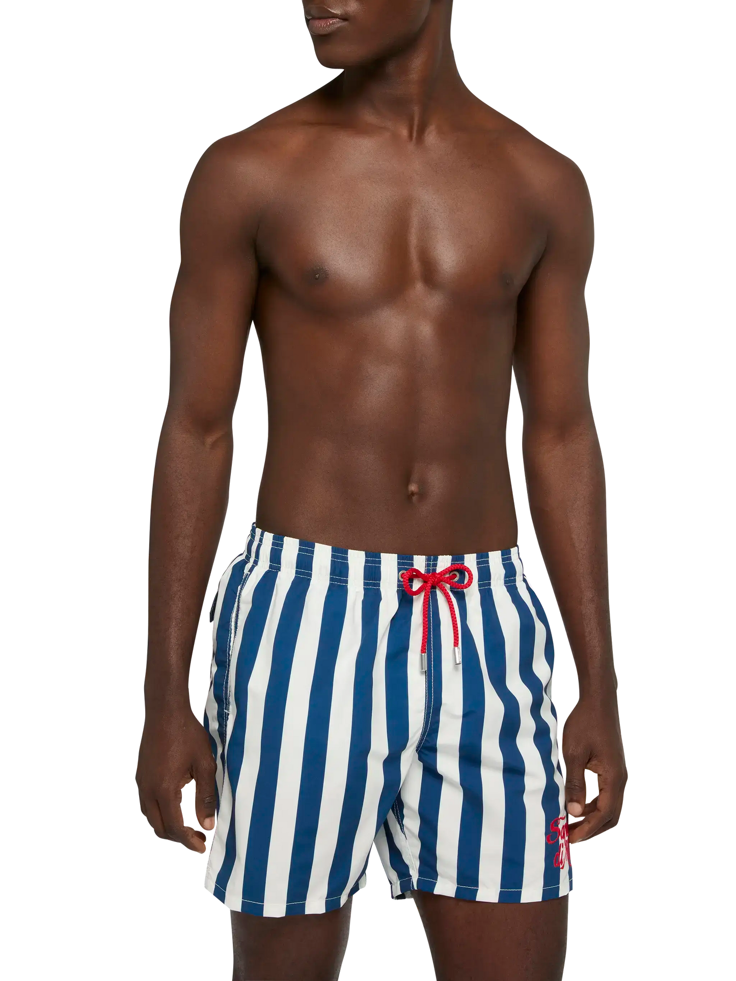 Mid-length Gustavia swim-shorts with Sapore di Mare embroidery | SAPORE DI MARE SPECIAL EDITION - MC2 Saint Barth